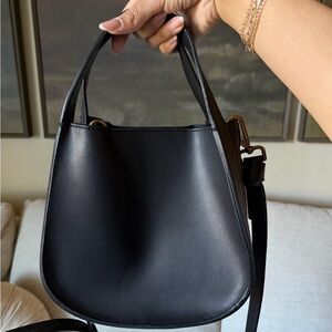 Madewell Black Leather Shoulder Bag